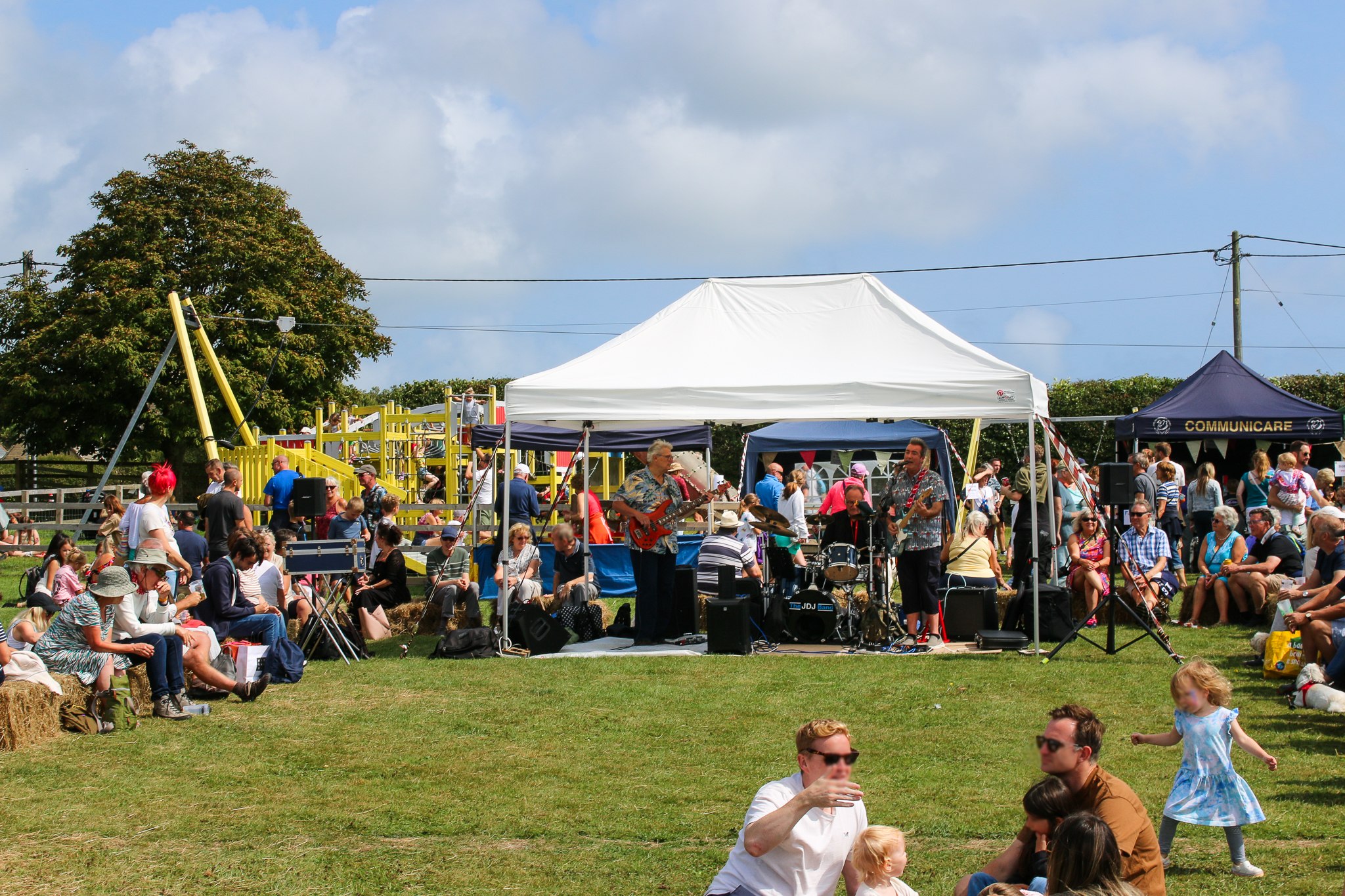 Music tent Harmans Cross fete